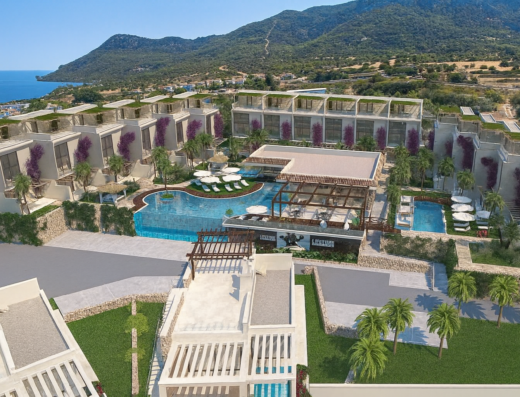 PRABANGUS apartamentai prie jūros MALIBU komplekse, Esentepe, Šiaurės Kipras